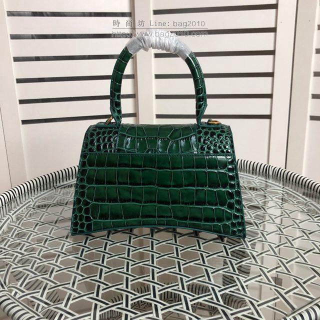 Balenciaga女包 巴黎世家新款中號鱷魚紋沙漏包 巴黎世家牛皮爆款手提包  csbl1189